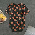 Watercolor Carnation Pattern Print Men's Bodysuit