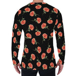 Watercolor Carnation Pattern Print Men's Long Sleeve T-Shirt