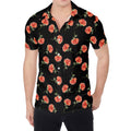 Watercolor Carnation Pattern Print Men's Shirt