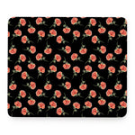 Watercolor Carnation Pattern Print Mouse Pad