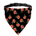 Watercolor Carnation Pattern Print Over The Collar Dog Bandana
