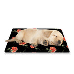 Watercolor Carnation Pattern Print Pet Cooling Mat Cover