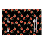 Watercolor Carnation Pattern Print Placemat