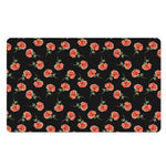 Watercolor Carnation Pattern Print Polyester Doormat
