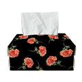 Watercolor Carnation Pattern Print Rectangle Tissue Box Cover