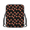 Watercolor Carnation Pattern Print Rectangular Crossbody Bag