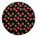 Watercolor Carnation Pattern Print Round Blanket