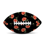 Watercolor Carnation Pattern Print Rugby Ball