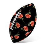 Watercolor Carnation Pattern Print Rugby Ball