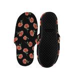 Watercolor Carnation Pattern Print Slippers