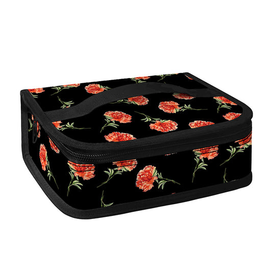 Watercolor Carnation Pattern Print Small Lunch Bag