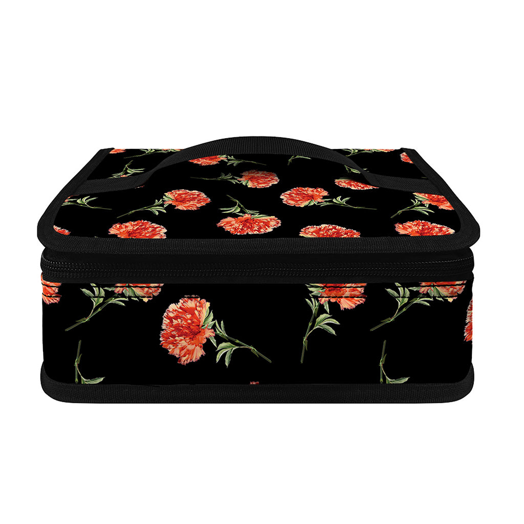 Watercolor Carnation Pattern Print Small Lunch Bag