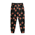 Watercolor Carnation Pattern Print Sweatpants