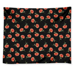 Watercolor Carnation Pattern Print Tapestry