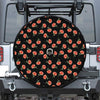 Watercolor Carnation Pattern Print Tire Cover With Camera Hole