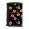 Watercolor Carnation Pattern Print Trifold Wallet