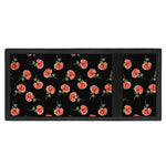 Watercolor Carnation Pattern Print Trifold Wallet