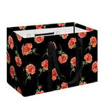 Watercolor Carnation Pattern Print Utility Tote Bag