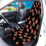 Watercolor Carnation Pattern Print Waterproof Car Seat Cover