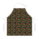 Watercolor Carrot And Radish Print Adjustable Apron