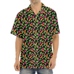 Watercolor Carrot And Radish Print Aloha Shirt