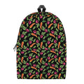 Watercolor Carrot And Radish Print School Backpack