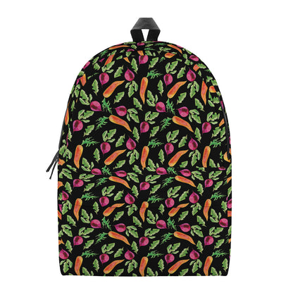 Watercolor Carrot And Radish Print Backpack