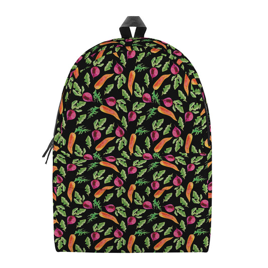 Watercolor Carrot And Radish Print Backpack