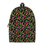 Watercolor Carrot And Radish Print Backpack
