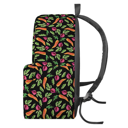 Watercolor Carrot And Radish Print Backpack
