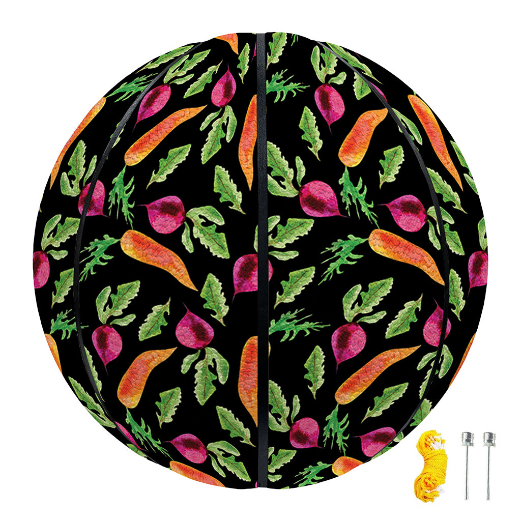 Watercolor Carrot And Radish Print Basketball