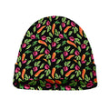 Watercolor Carrot And Radish Print Beanie