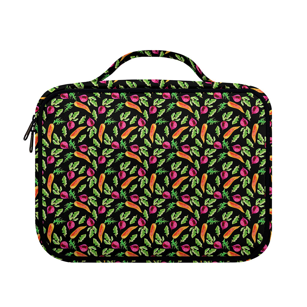 Watercolor Carrot And Radish Print Briefcase Bible Bag