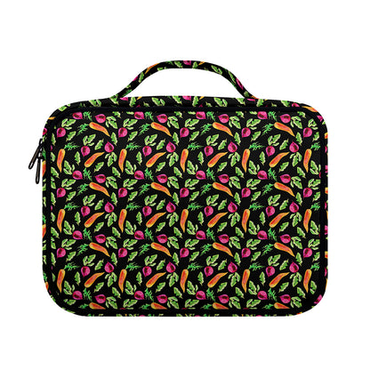 Watercolor Carrot And Radish Print Briefcase Bible Bag