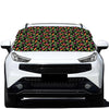 Watercolor Carrot And Radish Print Car Windshield Snow Cover