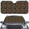 Watercolor Carrot And Radish Print Car Windshield Sun Shade