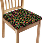Watercolor Carrot And Radish Print Chair Cushion Cover