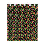 Watercolor Carrot And Radish Print Curtain