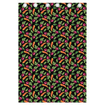 Watercolor Carrot And Radish Print Curtain