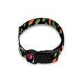 Watercolor Carrot And Radish Print Dog Collar