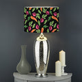 Watercolor Carrot And Radish Print Drum Lamp Shade