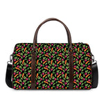 Watercolor Carrot And Radish Print Duffle Bag