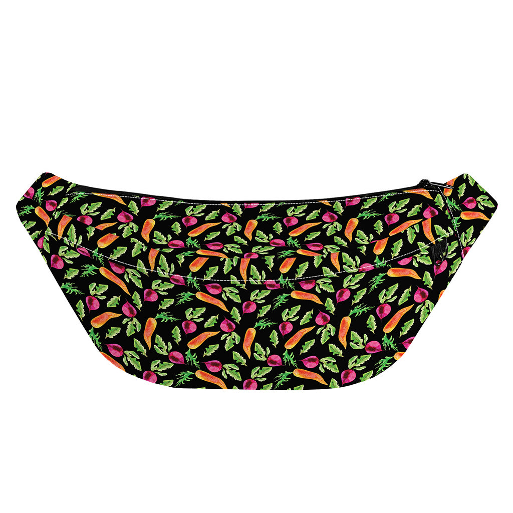 Watercolor Carrot And Radish Print Fanny Pack