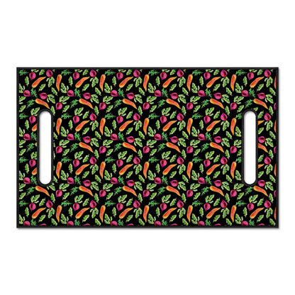 Watercolor Carrot And Radish Print Golf Cart Seat Cover