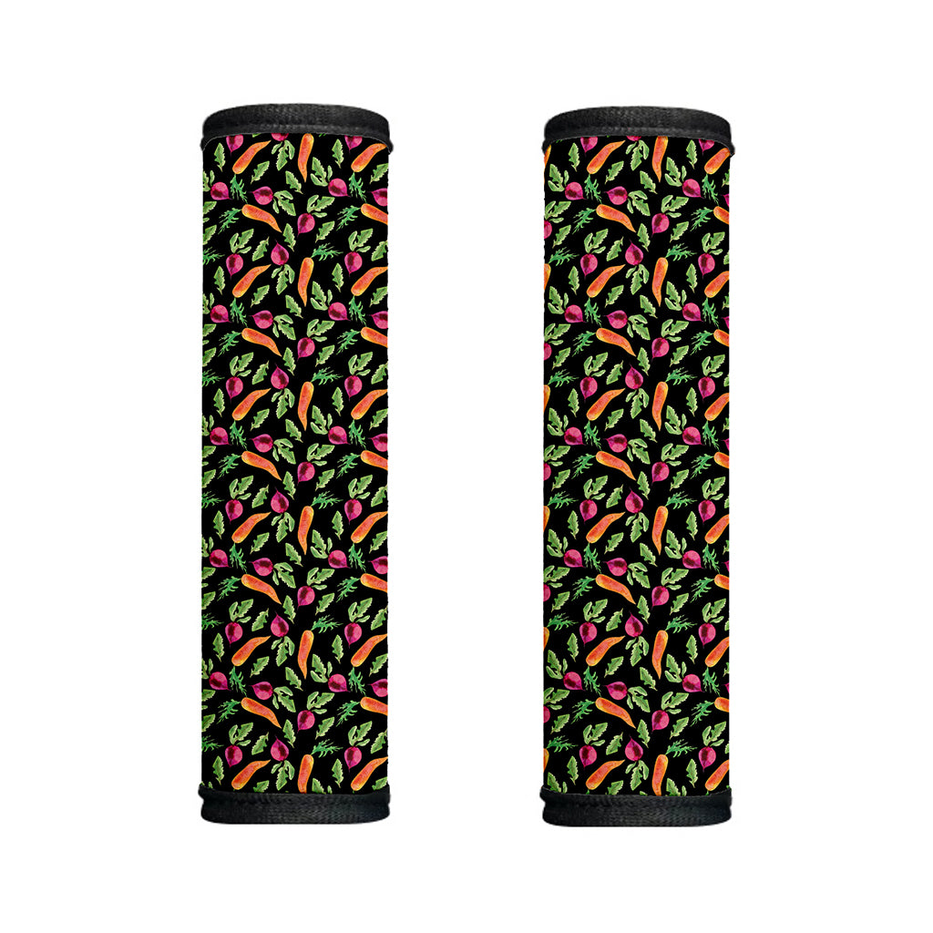 Watercolor Carrot And Radish Print Handle Covers
