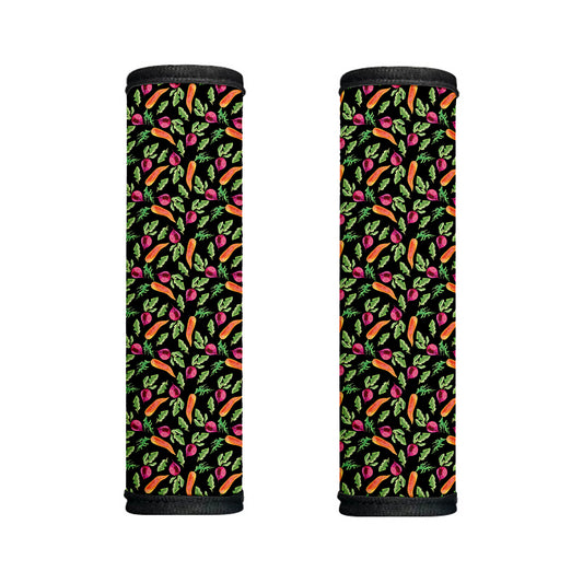Watercolor Carrot And Radish Print Handle Covers