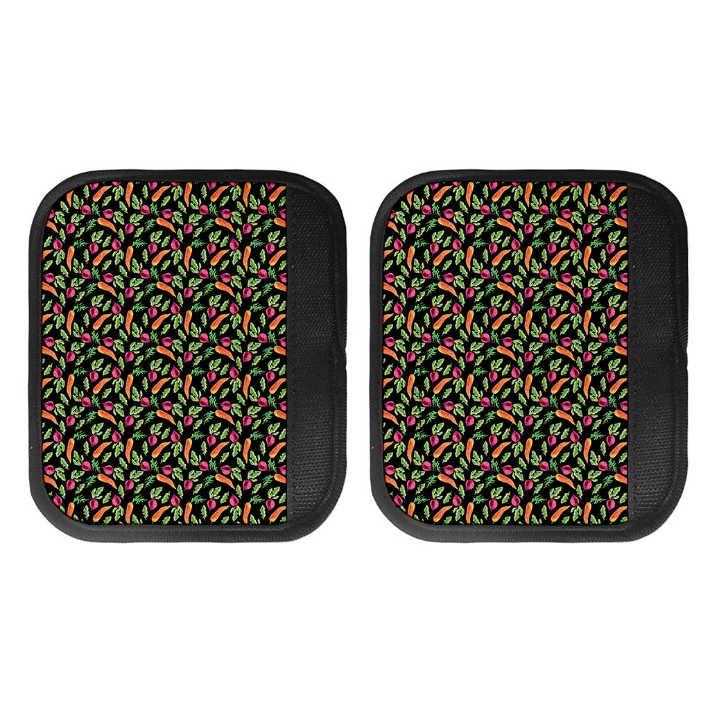 Watercolor Carrot And Radish Print Handle Covers