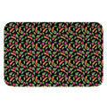 Watercolor Carrot And Radish Print Indoor Door Mat