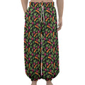 Watercolor Carrot And Radish Print Lantern Pants