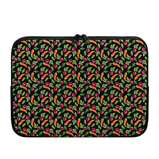 Watercolor Carrot And Radish Print Laptop Sleeve